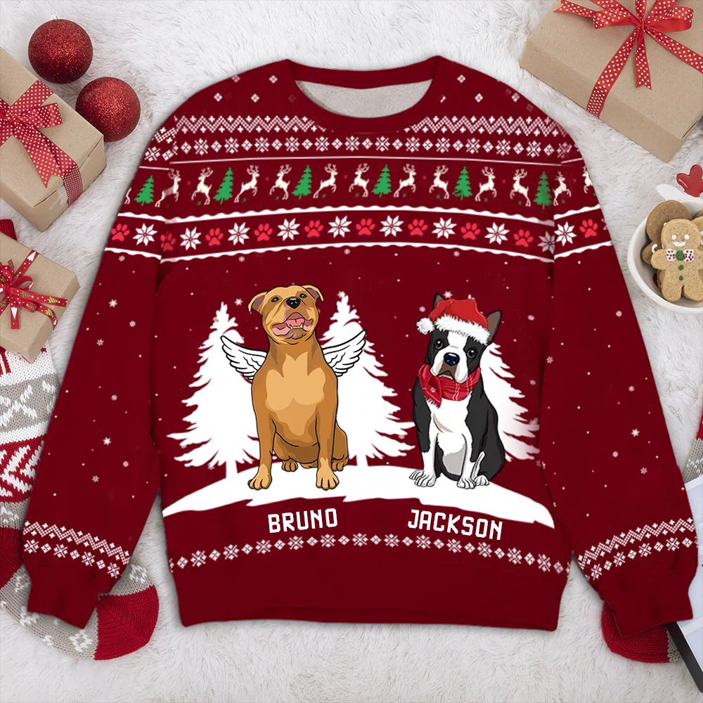 Winter Dog - Personalized Custom All-Over-Print Sweatshirt